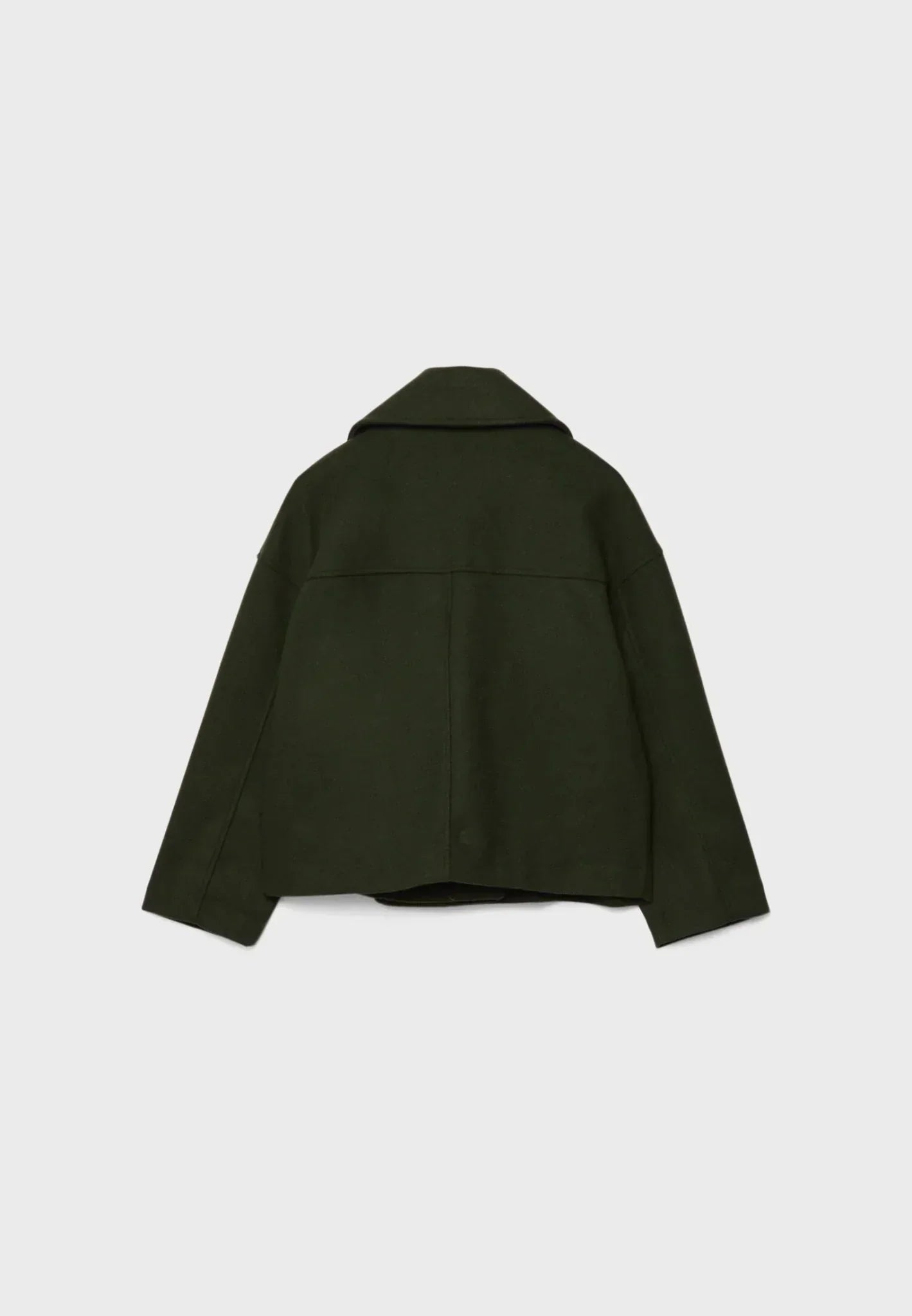 Women's Short Double-Breasted Jacket Lapel Collar Button Placket Casual Chic Cropped Coat – Heidi - Lolly 