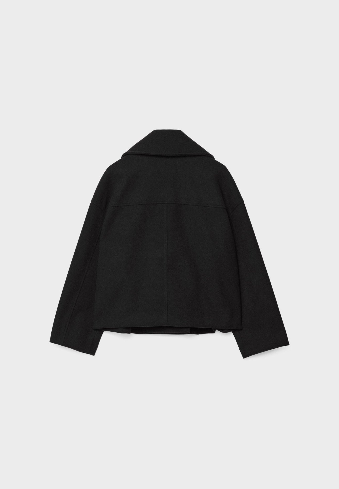 Women's Short Double-Breasted Jacket Lapel Collar Button Placket Casual Chic Cropped Coat – Heidi - Lolly 