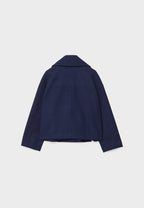 Women's Short Double-Breasted Jacket Lapel Collar Button Placket Casual Chic Cropped Coat – Heidi - Lolly 