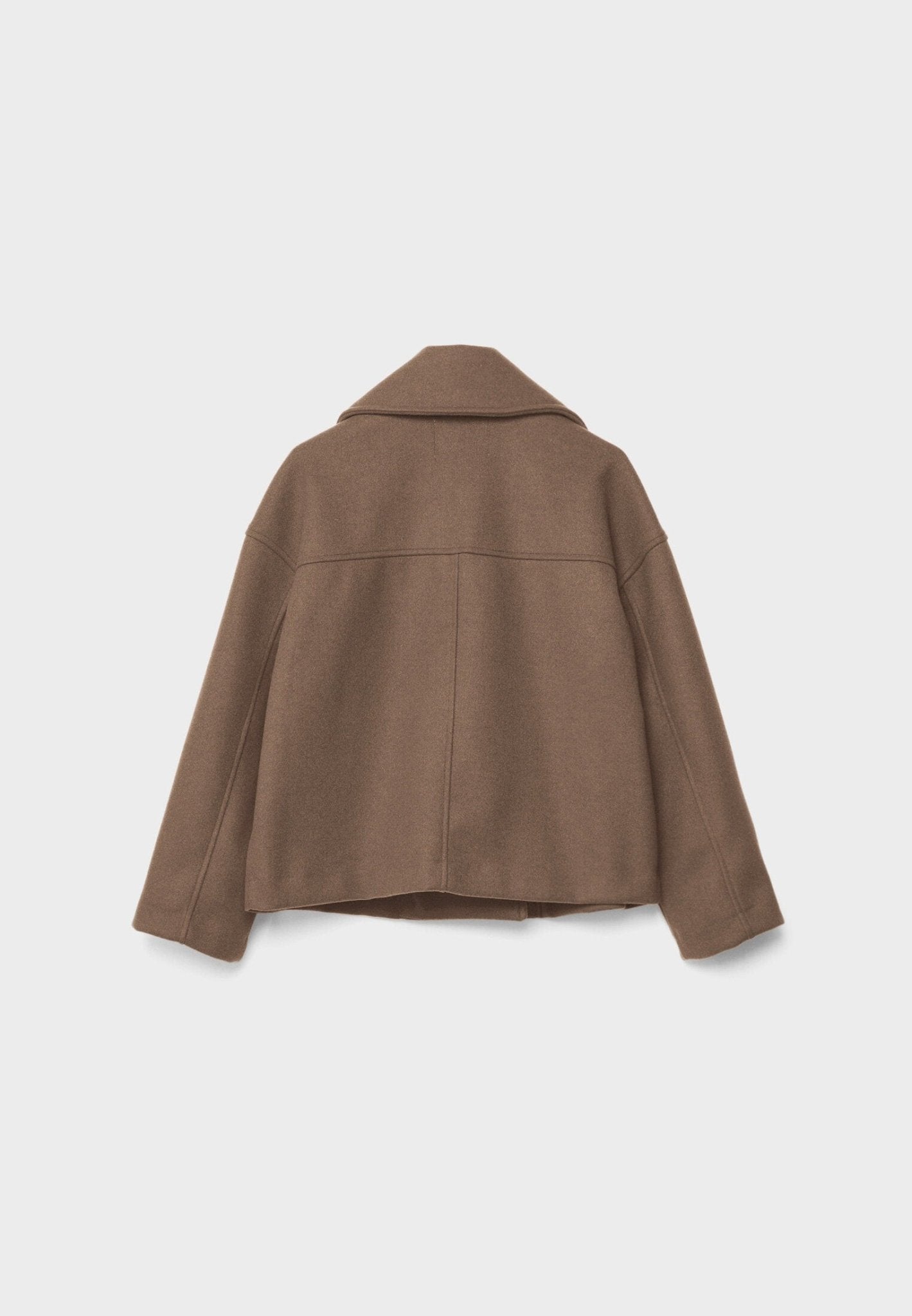Women's Short Double-Breasted Jacket Lapel Collar Button Placket Casual Chic Cropped Coat – Heidi - Lolly 