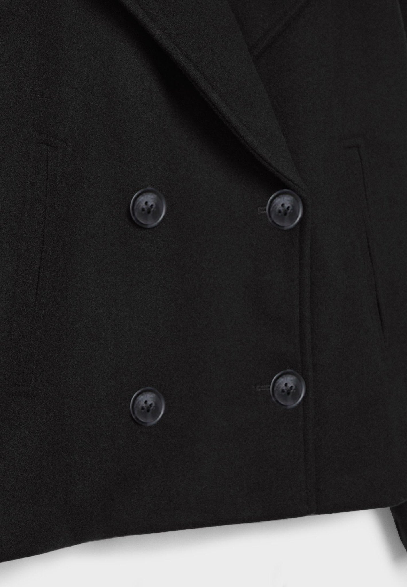 Women's Short Double-Breasted Jacket Lapel Collar Button Placket Casual Chic Cropped Coat – Heidi - Lolly 