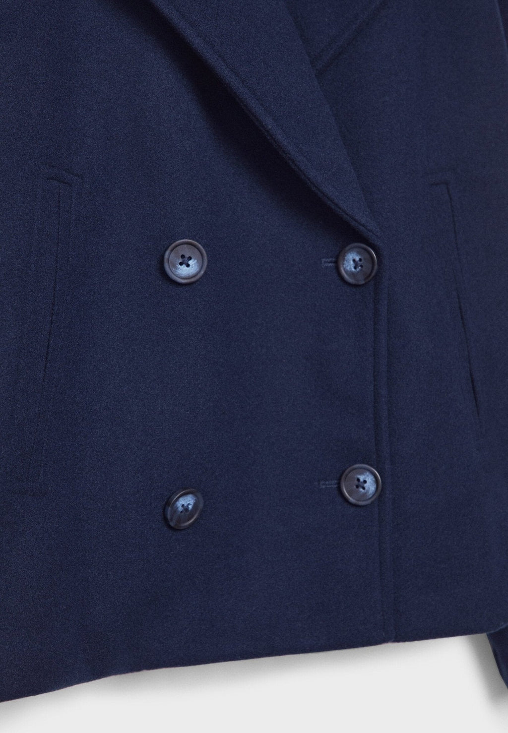 Women's Short Double-Breasted Jacket Lapel Collar Button Placket Casual Chic Cropped Coat – Heidi - Lolly 