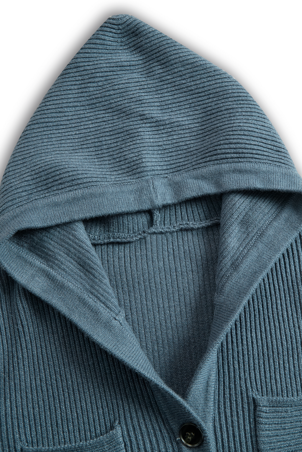Women's Slim-Fit Hooded Knitted Long Casual Dress Long Sleeve Cozy Chic Everyday – Navy - Lolly 