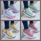 Women's Sneakers – Low-Top Platform Lace-Up - Lolly 