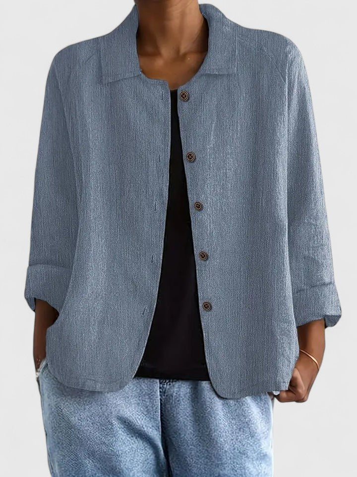 Women's Sophisticated Loose Fit Knit Top All-Day Comfort Transitional Weather Cozy – Claudine - Lolly 