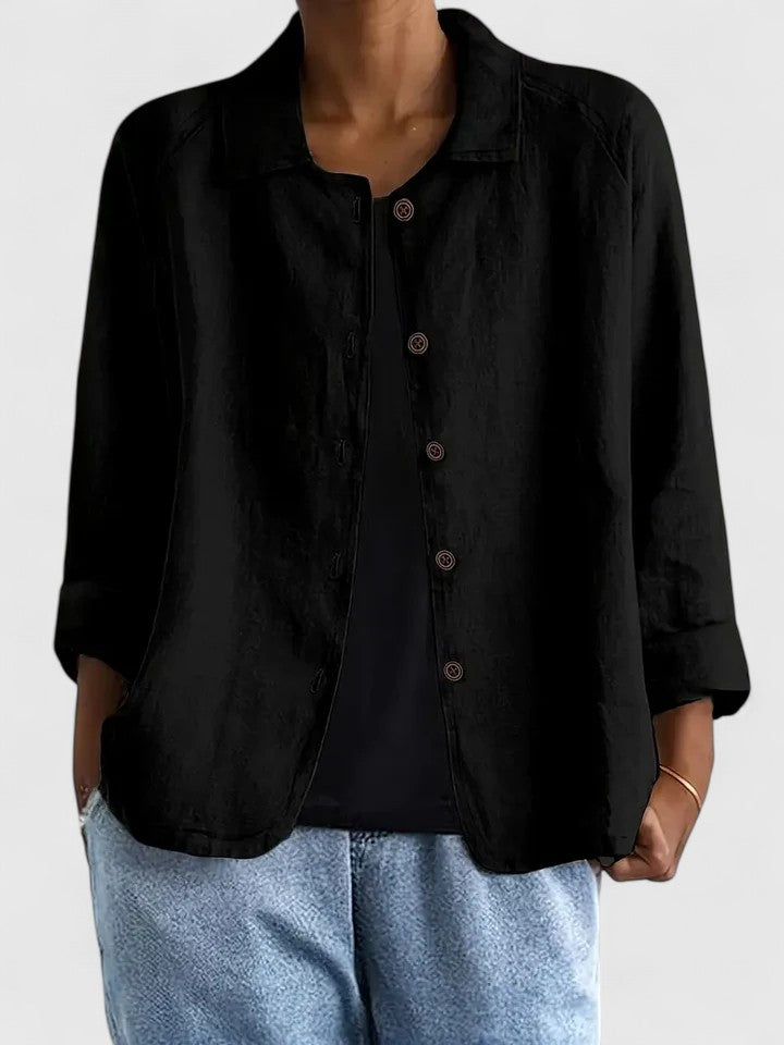 Women's Sophisticated Loose Fit Knit Top All-Day Comfort Transitional Weather Cozy – Claudine - Lolly 