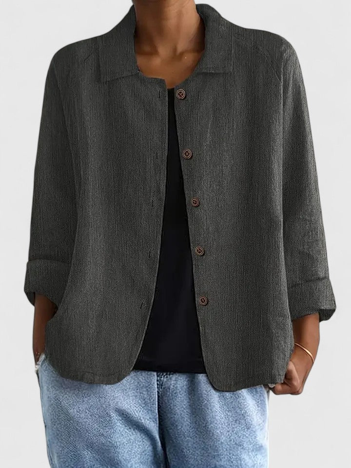 Women's Sophisticated Loose Fit Knit Top All-Day Comfort Transitional Weather Cozy – Claudine - Lolly 