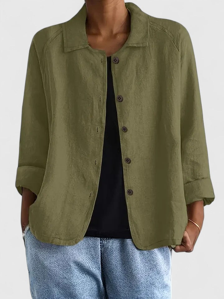 Women's Sophisticated Loose Fit Knit Top All-Day Comfort Transitional Weather Cozy – Claudine - Lolly 