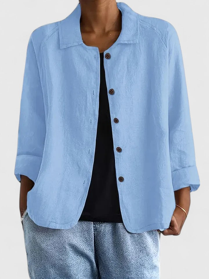 Women's Sophisticated Loose Fit Knit Top All-Day Comfort Transitional Weather Cozy – Claudine - Lolly 