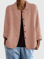 Women's Sophisticated Loose Fit Knit Top All-Day Comfort Transitional Weather Cozy – Claudine - Lolly 