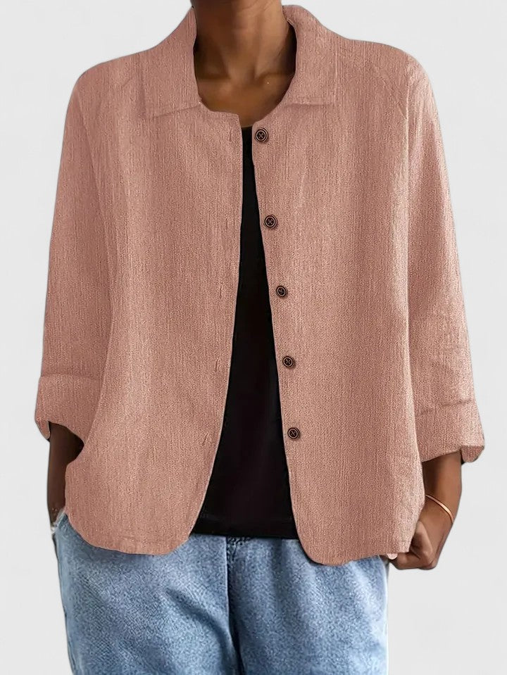Women's Sophisticated Loose Fit Knit Top All-Day Comfort Transitional Weather Cozy – Claudine - Lolly 