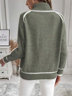 Women's Turtleneck Sweater Oversized Pullover Casual Winter Knit Long Sleeve - Lolly 