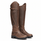 Women's Waterproof Tall Riding Boots Equestrian Full-Grain Leather Side Zip - Lolly 