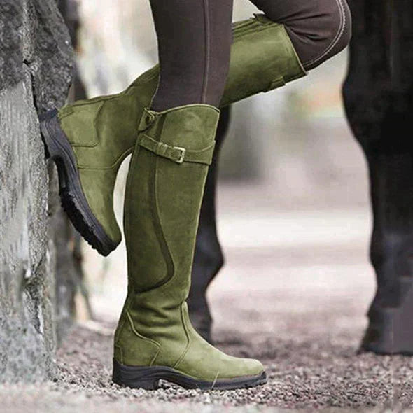 Women's Waterproof Tall Riding Boots Knee High Winter Outdoor Hiking - Lolly 
