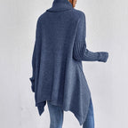Women's Winter Cashmere Turtleneck Sweater Oversized Relaxed Fit Soft Warm Casual Elegant – Ella - Lolly 